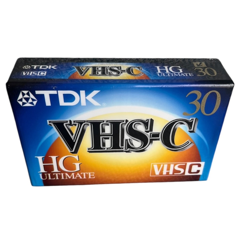 TDK VHS-C HG Ultimate TC-30‎ Camcorder Video Tape Sealed New Blue High Grade
